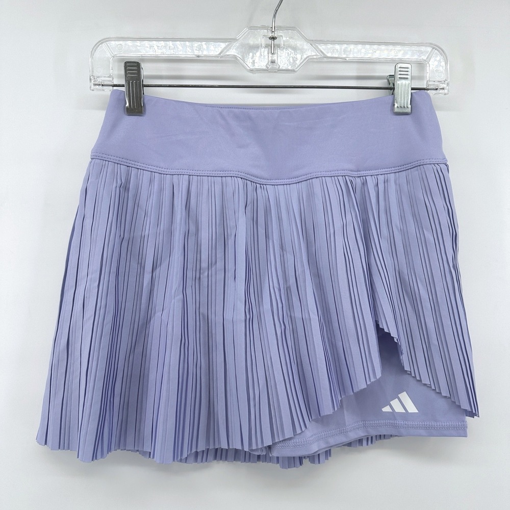 Adidas Kids Woven Pleated Skort Violet Tone XL 16 AX10074 Purple Tennis Skirt